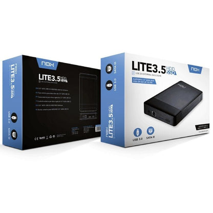Caja Externa para Disco Duro de 3.5" Nox Lite 3.5''
USB 3.0