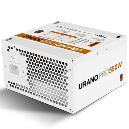 NOX Fuente ATX Urano PRO 550W Bronze Blanco