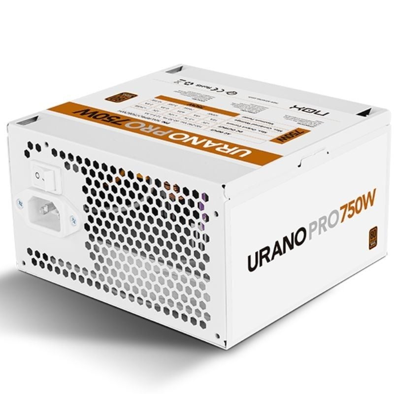 NOX Fuente ATX Urano PRO 750W Bronze Blanco