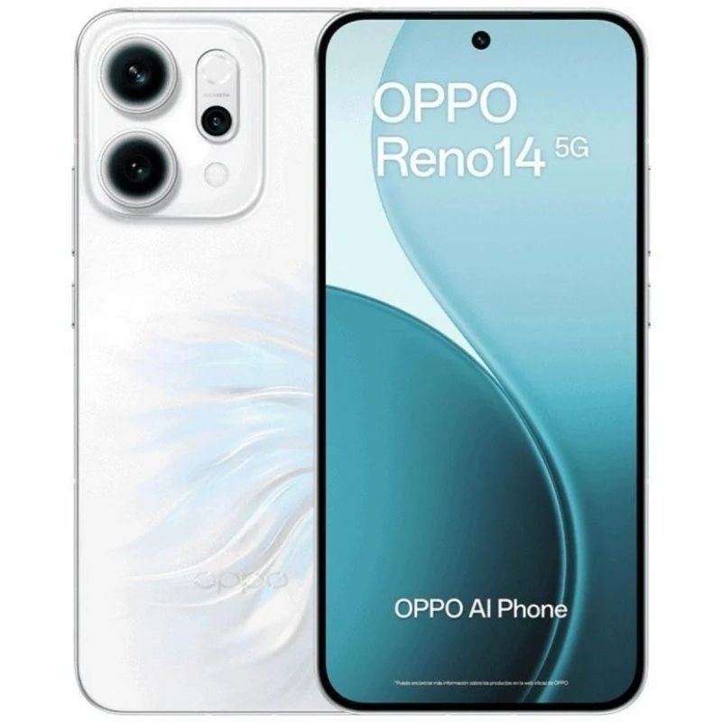 Smartphone Oppo Reno 14 12GB
512GB
6.59"
5G
Blanco