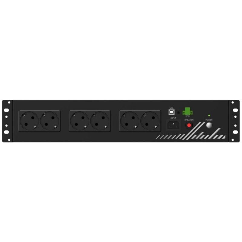 SAI Línea Interactiva Phasak Compact
800VA-480W
8 Salidas
Formato Rack 2U