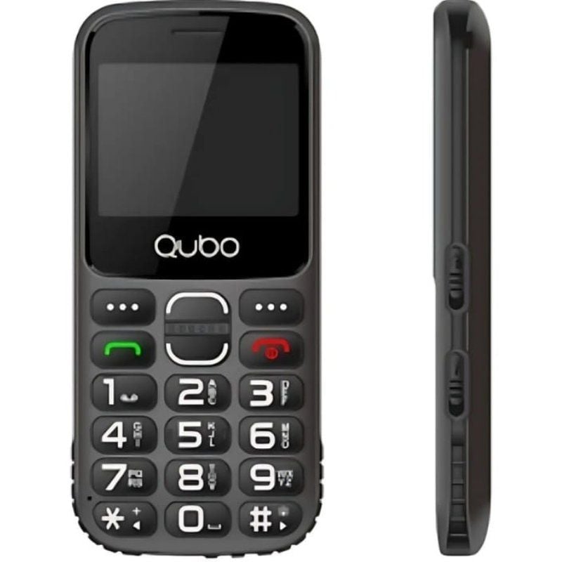 Teléfono Móvil Qubo X-230BKC 4G para Personas Mayores
Negro