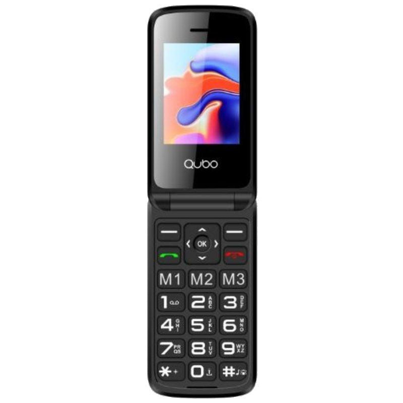 Teléfono Móvil Qubo X-247 4G para Personas Mayores
Negro
