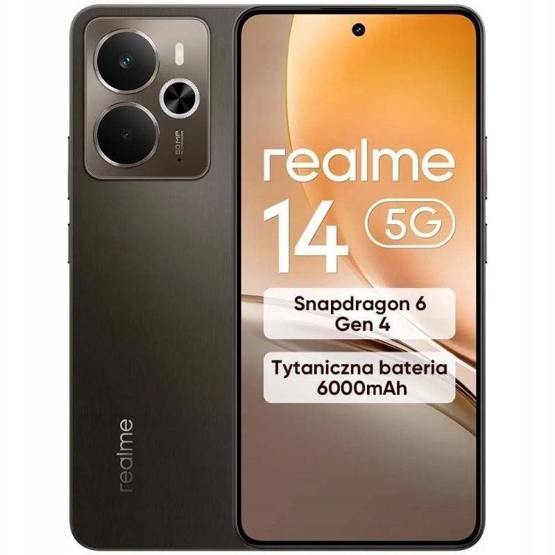 Smartphone Realme 14 8GB
256GB
6.74"
5G
Marrón Titanio