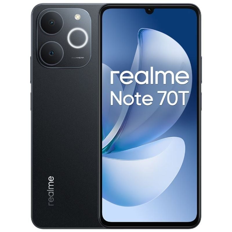 Smartphone Realme Note 70T 4GB
256GB
6.74"
Negro Obsidiana