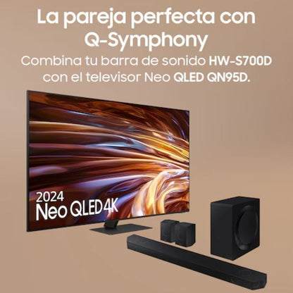 Barra de Sonido con Bluetooth Samsung Ultra Slim HW-S700D/ZF 2024
3.1