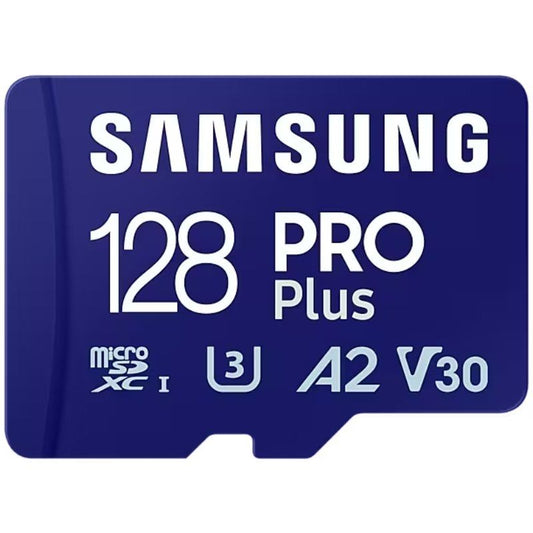 Tarjeta de Memoria Samsung PRO Plus 2023 128GB microSD XC
Clase 10
180MBs