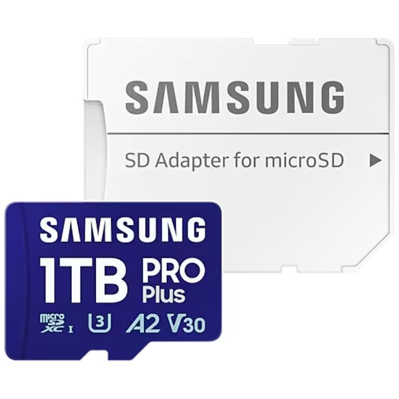 Tarjeta de Memoria Samsung PRO Plus 2024 1TB microSD XC
Clase 10
180MBs