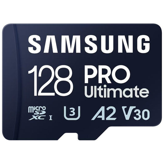 Tarjeta de Memoria Samsung Pro Ultimate 128GB microSD XC con Adaptador
Clase 10
200MBs