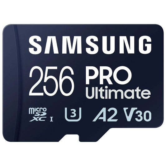 Tarjeta de Memoria Samsung Pro Ultimate 256GB microSD XC con Adaptador
Clase 10
200MBs