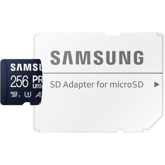 Tarjeta de Memoria Samsung Pro Ultimate 256GB microSD XC con Adaptador
Clase 10
200MBs