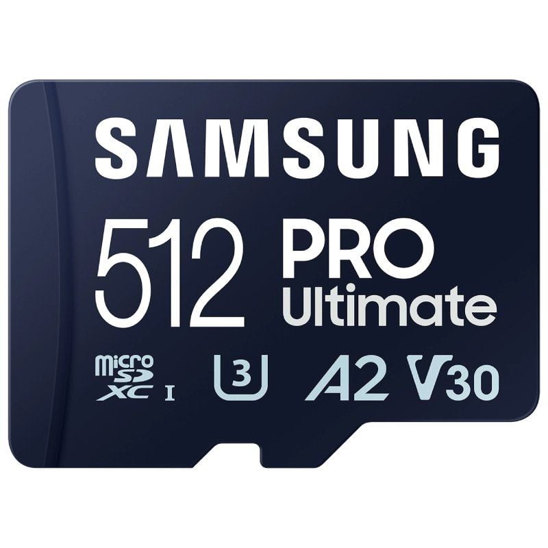 Tarjeta de Memoria Samsung Pro Ultimate 512GB microSD XC con Adaptador
Clase 10
200MBs
