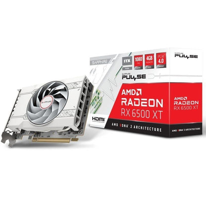 Tarjeta Gráfica Sapphire PULSE Radeon RX 6500 XT ITX Pure Gaming
4GB GDDR6