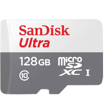 Tarjeta de Memoria SanDisk Ultra 128GB microSD XC con Adaptador
Clase 10
80MB/s