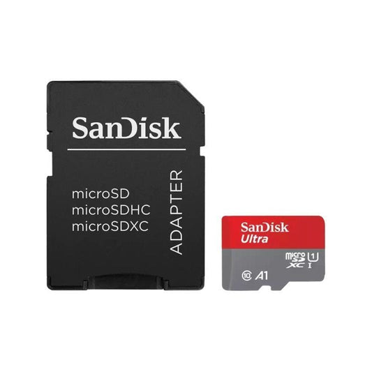 Tarjeta de Memoria SanDisk Ultra 64GB microSD XC con Adaptador
Clase 10
140MBs
