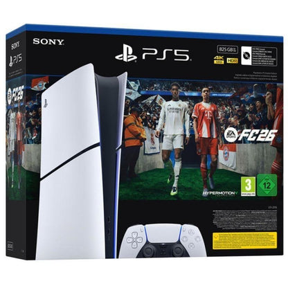 Consola Sony Playstation 5 - PS5 Slim Digital 825GB
Incluye Mando Dual Sense y Juego EA Sports FC 26