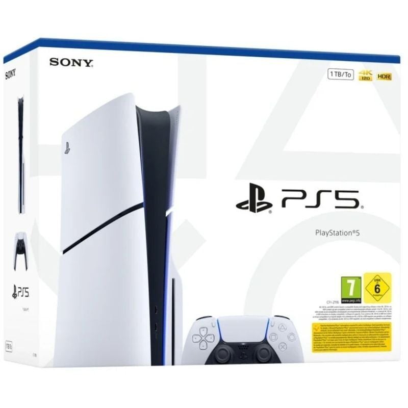Consola Sony Playstation 5 - PS5 Slim Estándar 1TB
Incluye Mando Dual Sense y Juego Preinstalado ASTRO's PLAYROOM
Chassis E