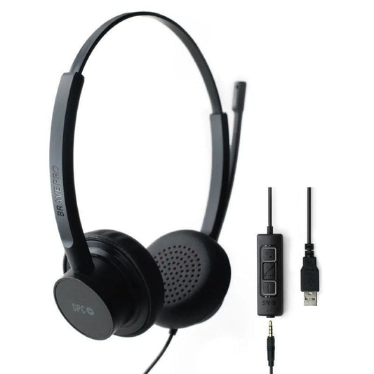 Auriculares SPC Brave Pro
con Micrófono
Jack 3.5
USB
Negros