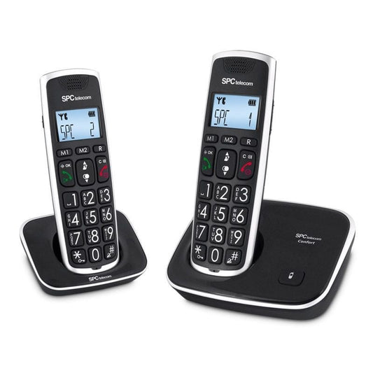 SPC 7609N Telefono DECT COMFORT KAISER DUO Negro