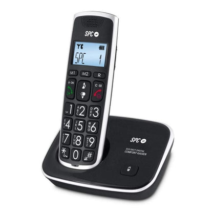 SPC 7609N Telefono DECT COMFORT KAISER DUO Negro