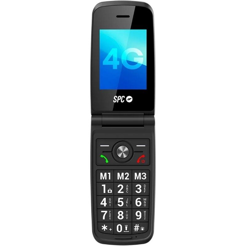 SPC 2342N Titan 4G Movil Senior 2.4" S.HELP Negro