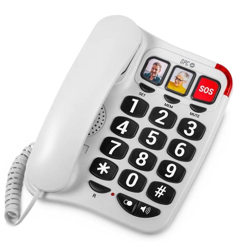 SPC 3295B Telefono CONFORT NUMBERS 2 Blanco