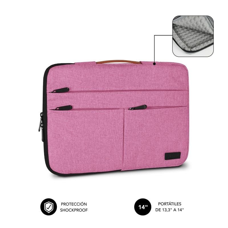Funda Subblim Air Padding 360 Sleeve para Portátiles hasta 14"
Rosa