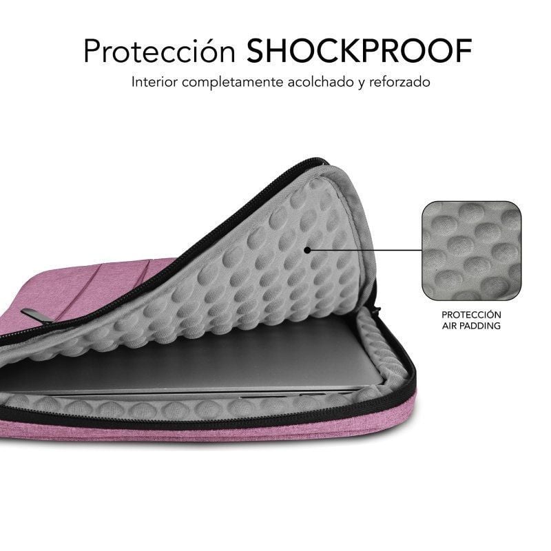 Funda Subblim Air Padding 360 Sleeve para Portátiles hasta 14"
Rosa