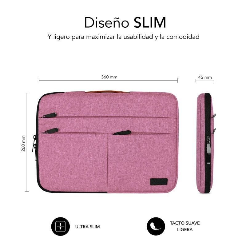 Funda Subblim Air Padding 360 Sleeve para Portátiles hasta 14"
Rosa