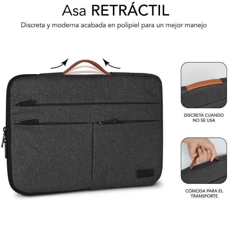 Funda Subblim Air Padding 360 Sleeve para Portátiles hasta 15.6"
Gris Oscuro
