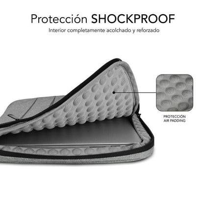 Funda Subblim Air Padding 360 Sleeve para Portátiles hasta 15.6"
Gris Claro