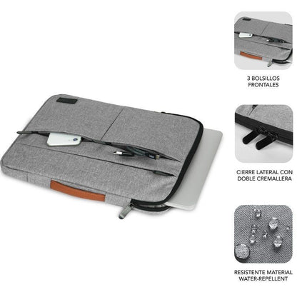 Funda Subblim Air Padding 360 Sleeve para Portátiles hasta 15.6"
Gris Claro