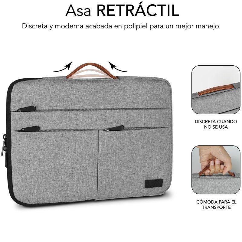 Funda Subblim Air Padding 360 Sleeve para Portátiles hasta 15.6"
Gris Claro