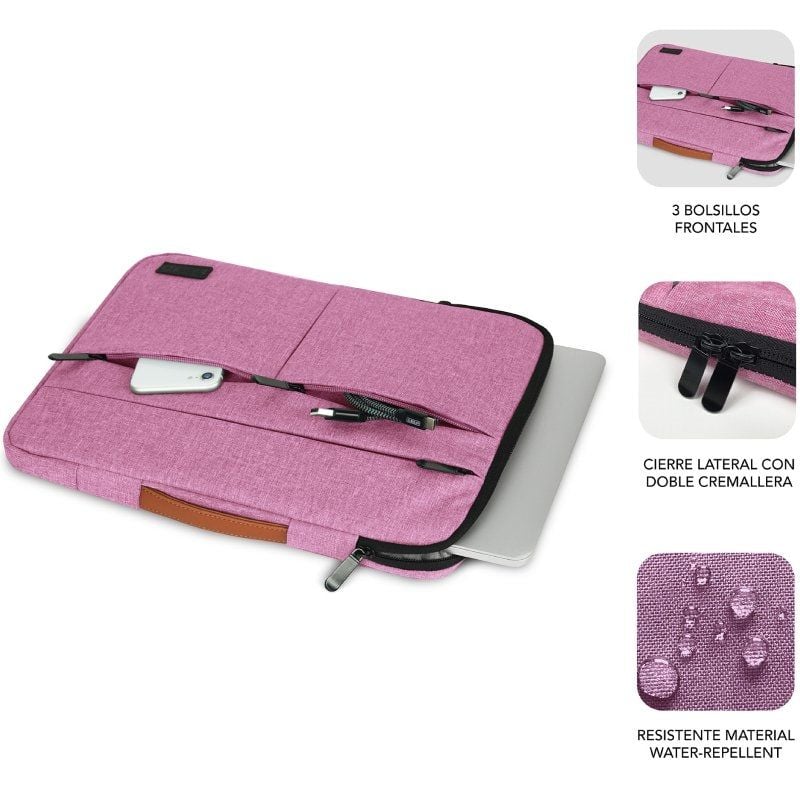 Funda Subblim Air Padding 360 Sleeve para Portátiles hasta 15.6"
Rosa