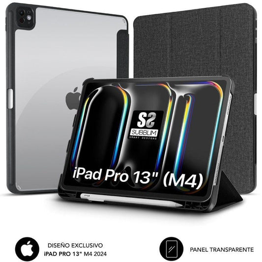 Funda Subblim Clear Shock Case para iPad Pro 12.9" 2024 M4
Negra