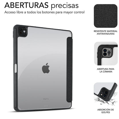 Funda Subblim Clear Shock Case para iPad Pro 12.9" 2024 M4
Negra