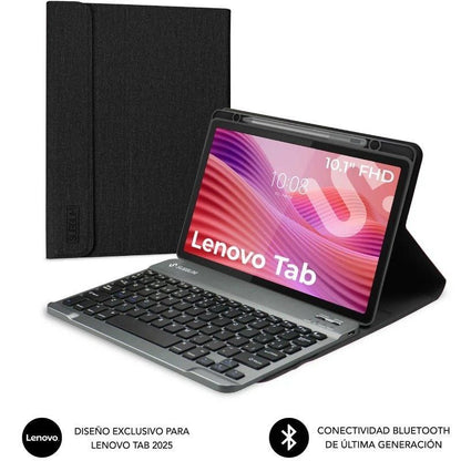 Funda con Teclado Subblim Shock Case Lenovo Tab 10.1" 2025
Negra