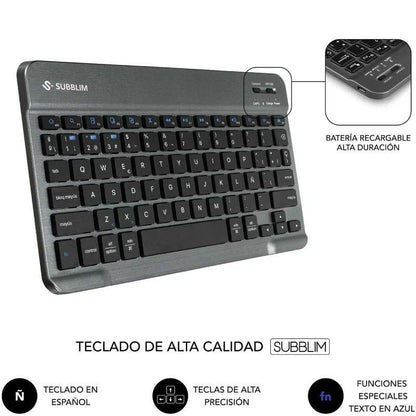 Funda con Teclado Subblim Shock Case Lenovo Tab 10.1" 2025
Negra