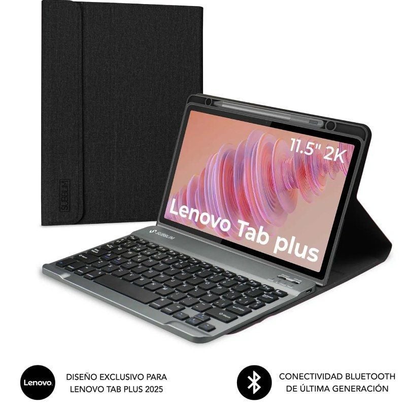 Funda con Teclado Subblim Keytab Pro BT Lenovo Tab 2025 11.5"
Negra