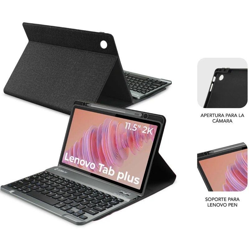 Funda con Teclado Subblim Keytab Pro BT Lenovo Tab 2025 11.5"
Negra
