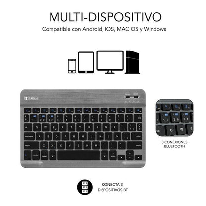 Funda con Teclado Subblim KeyTab Pro BT para Tablets Samsung Galaxy A9+
Negra