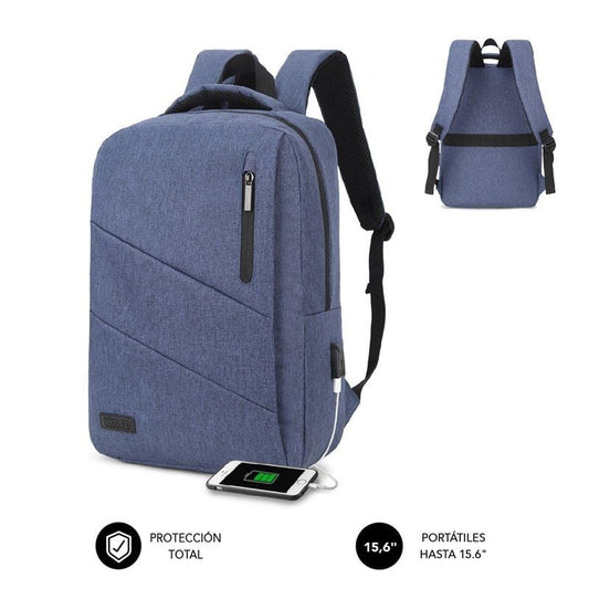 Mochila Subblim City Backpack para Portátiles hasta 15.6"
Puerto USB
Azul