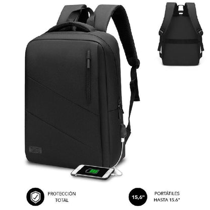 Mochila Subblim City Backpack para Portátiles hasta 15.6"
Puerto USB
Negra