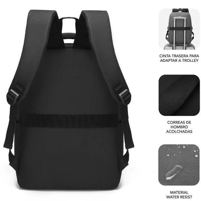 Mochila Subblim City Backpack para Portátiles hasta 15.6"
Puerto USB
Negra