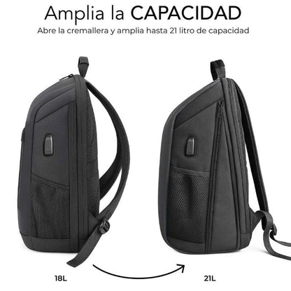 Mochila Subblim Xpand Air Padding Backpack para Portátiles hasta 15.6"
Puerto USB
Negro