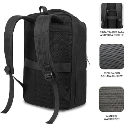 Mochila Subblim Business V2 AP Backpack para Portátiles hasta 15.6"
Puerto USB
Negra