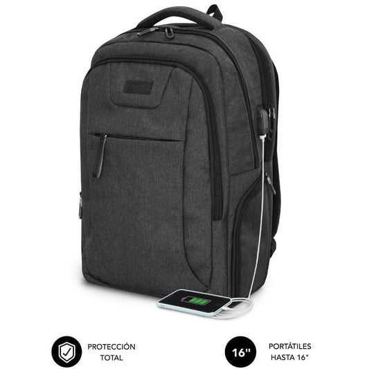 Mochila Subblim Professional Air Padding Backpack para Portátiles hasta 16"
Puerto USB
Negra