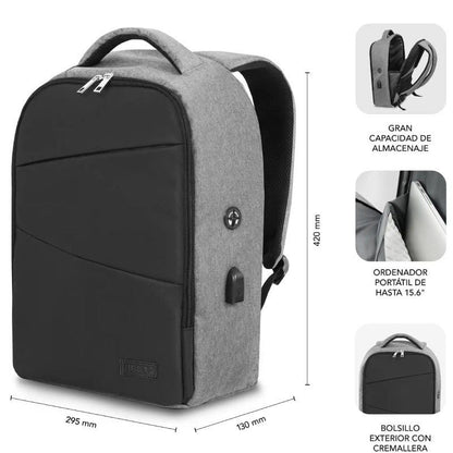 Mochila Subblim Secure V2 AP para Portátiles hasta 15.6"
Puerto USB
Antirrobo
Gris
