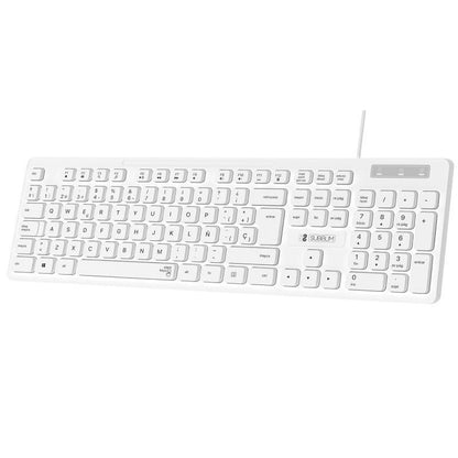 Teclado Subblim Business Slim Silencioso
Blanco