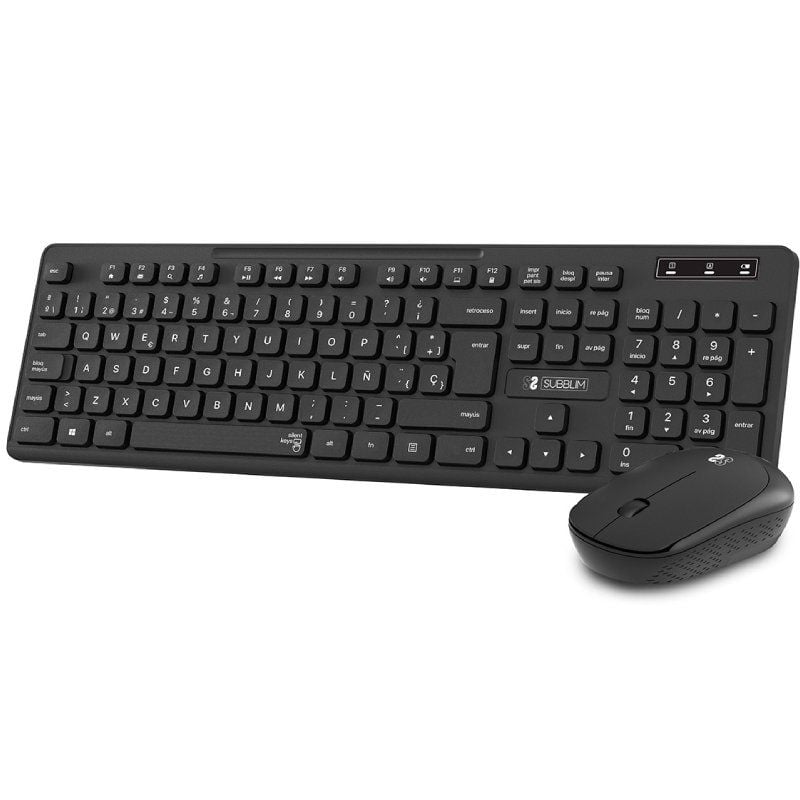 Teclado y Ratón Inalámbrico Subblim Combo Business Slim CSSW10